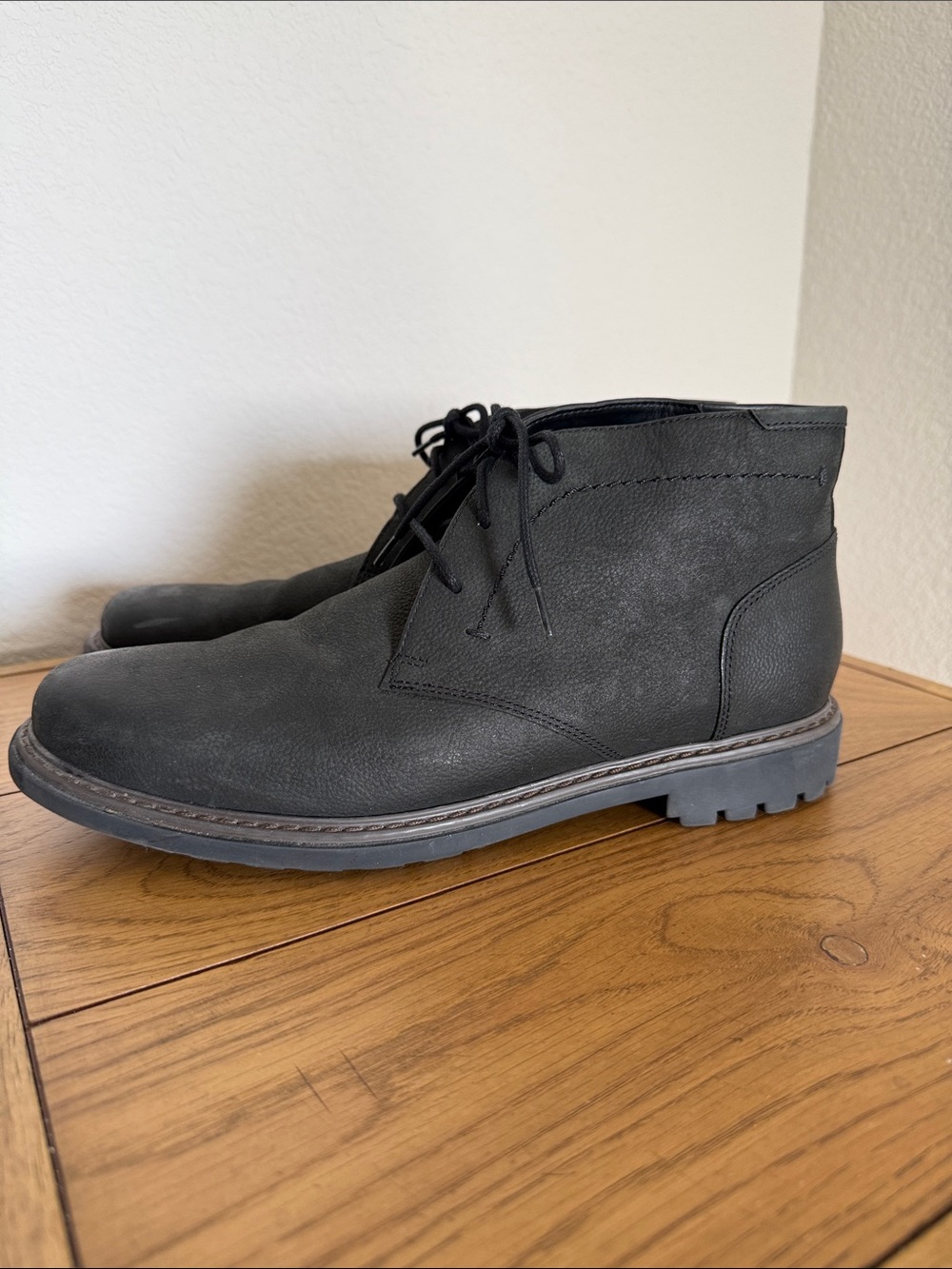 Men’s Florsheim Black Chukka Boots - Lace-Up Desert Style